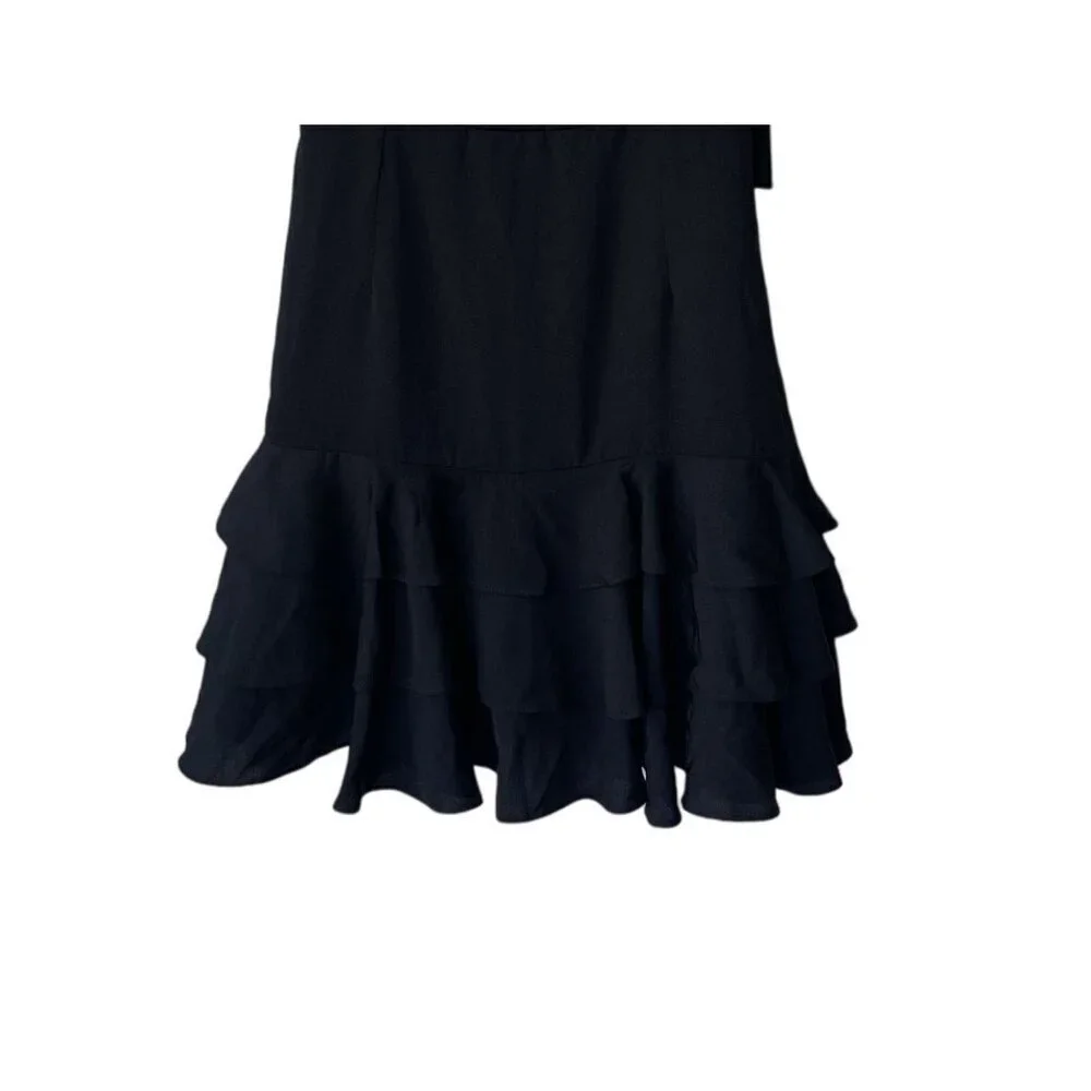 Lulu's The Best Night Dress Sz M NWT Tiered Ruffled Mini Fairy Grunge Cocktail - Picture 6 of 13
